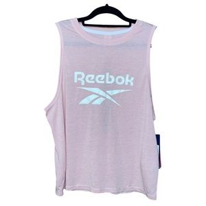 NWT Reebok Throwback Crop Top - Zephyr Heather - Size S